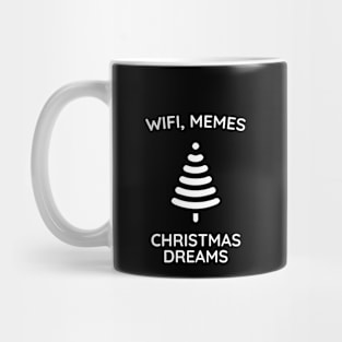 WiFi, Memes, Christmas Dreams Mug